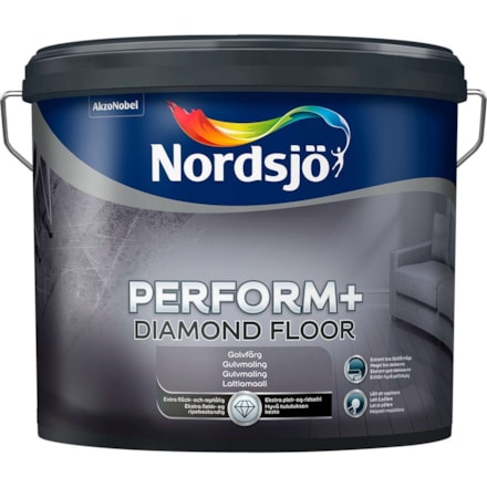 Golvfärg Perform+ Diamond Floor Bw, 10L