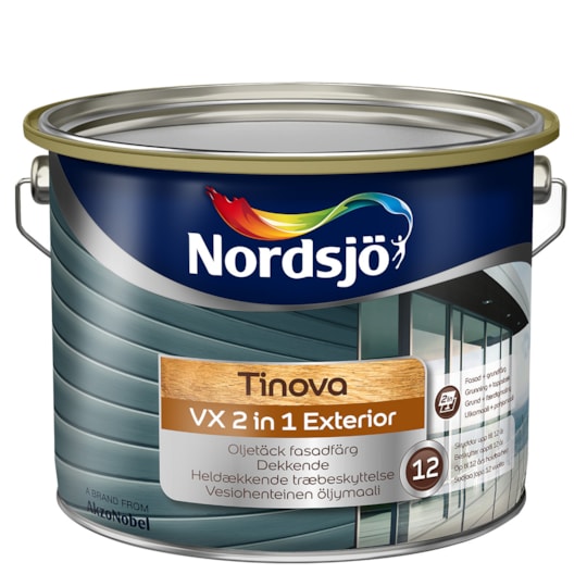 Träfasadfärg Tinova Vx+ 2 In 1 Valfri Kulör