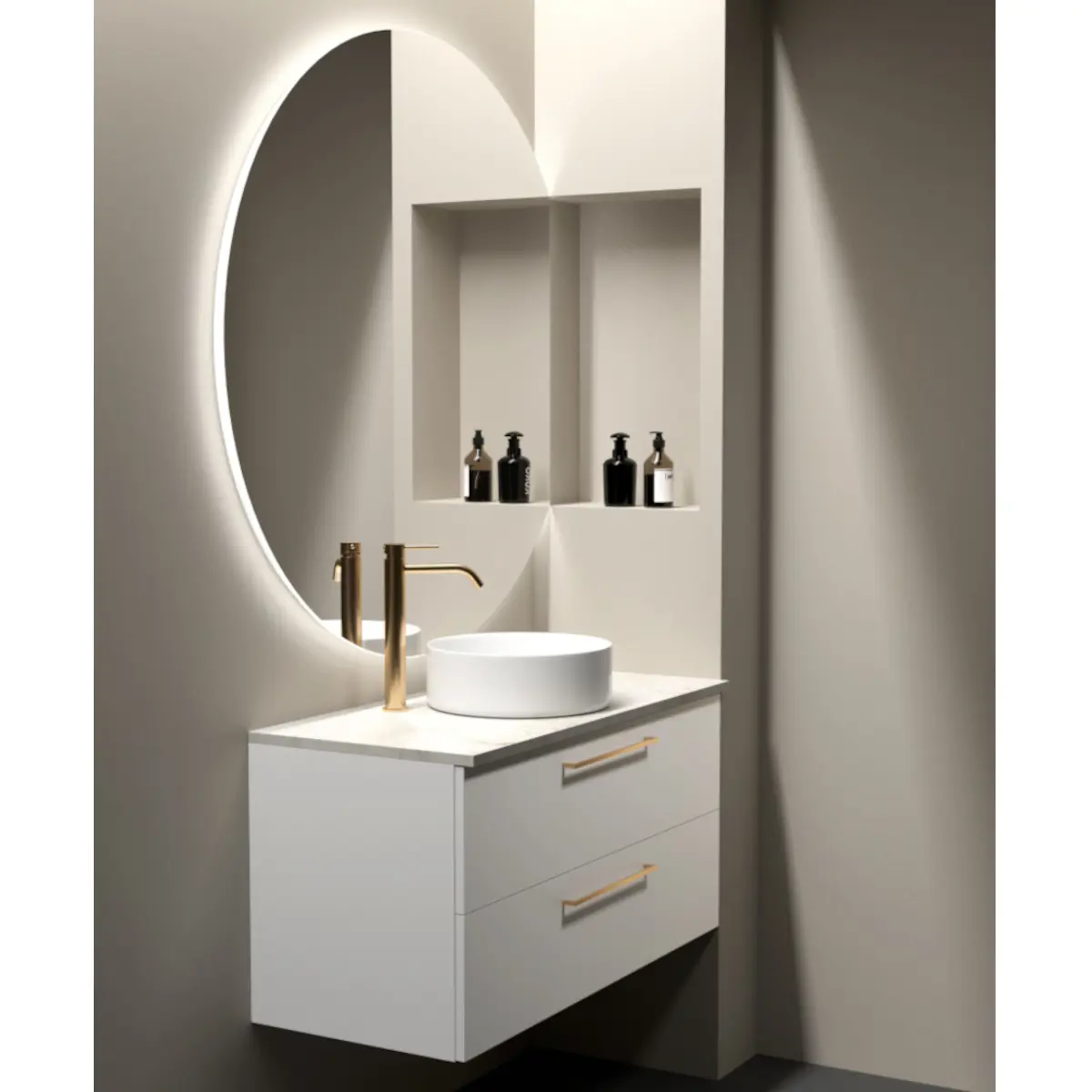 Badrumsmöbel Gama 100x45 Ovanpåliggande