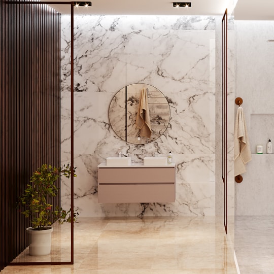 Badrumsmöbel Loft Dubbel Ovanpåliggande 120x45cm Ovanpåliggande