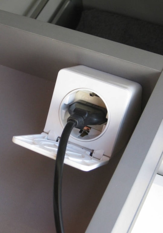 Eluttag För Utdragslåda Vit