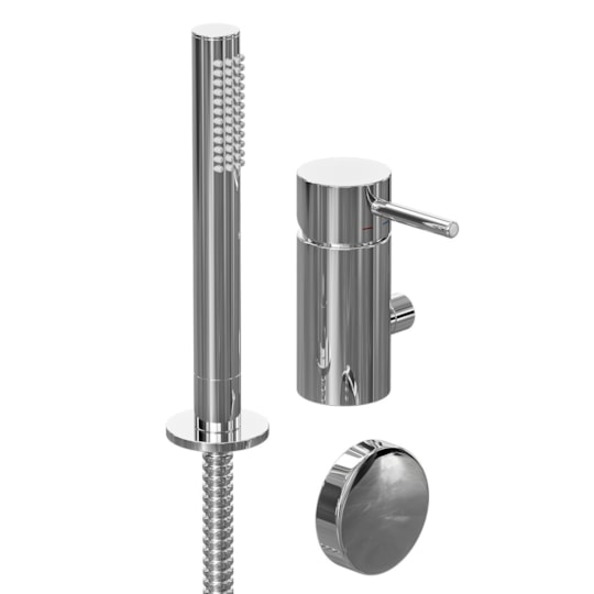 Sargmonterad Badkarsblandare Glimfors Med Bräddavlopp Krom