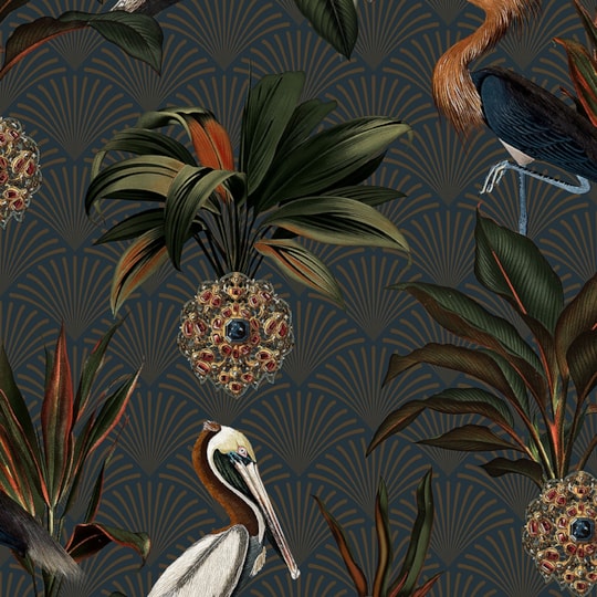 Tapet Treasured Sapphire Birds 2279