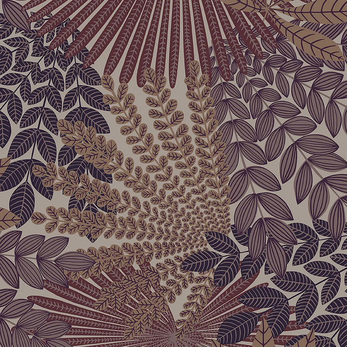 Tapet Treasured Velvet Leaves 2260