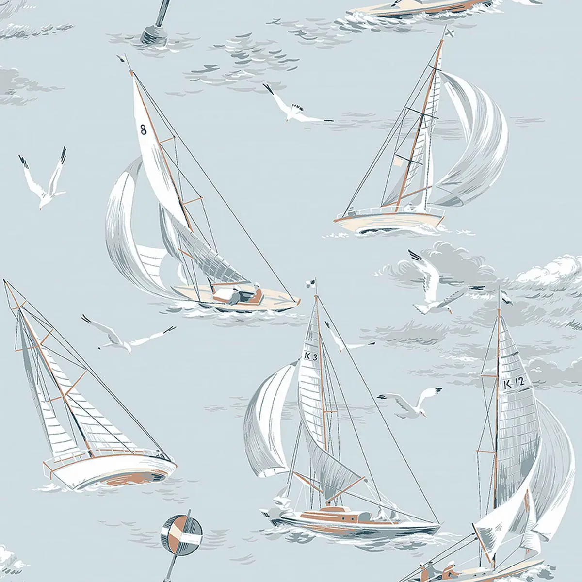 Tapet Marstrand II Sailboats 8854