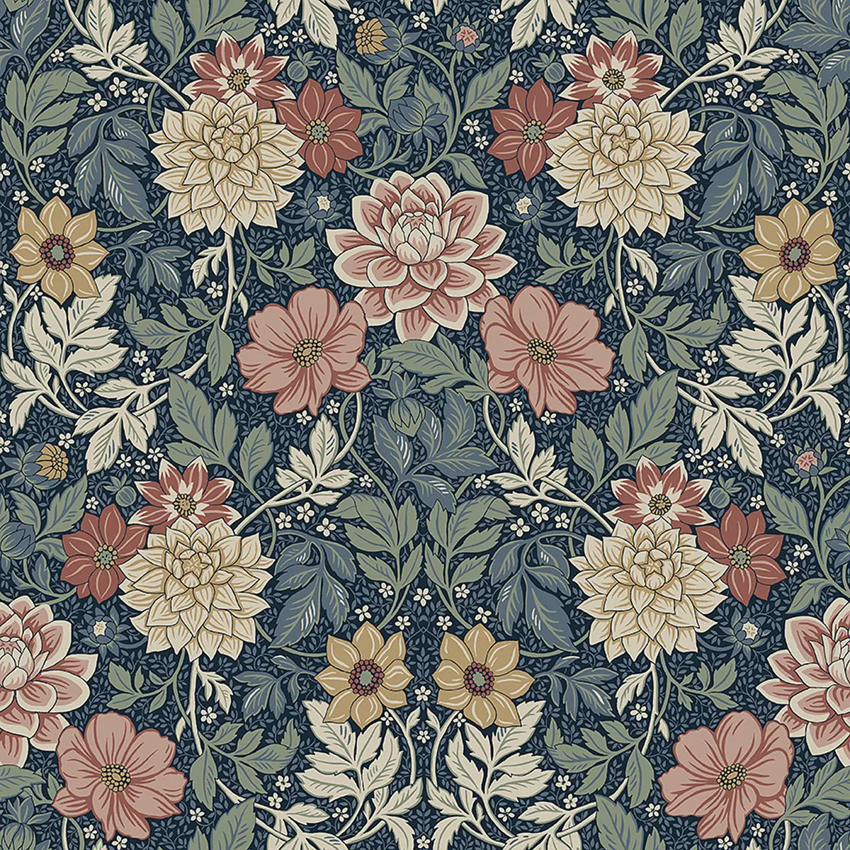 Tapet Falsterbo III Dahlia Garden 7690