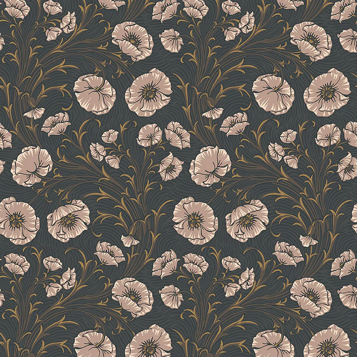 Tapet Treasured Poppy Flow 2268