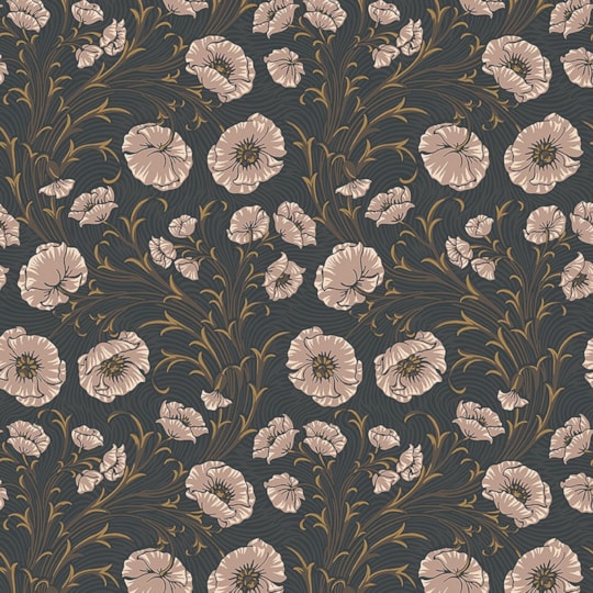 Tapet Treasured Poppy Flow 2268
