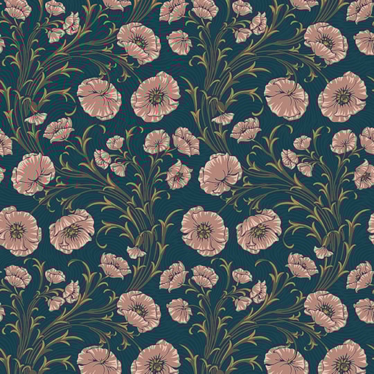 Tapet Treasured Poppy Flow 2272