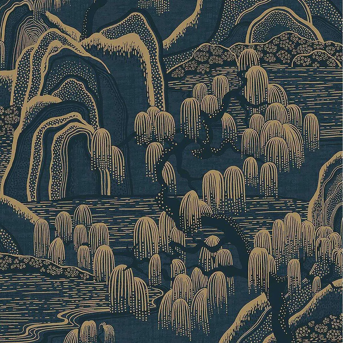 Tapet Eastern Simplicity Indigo Garden 3132