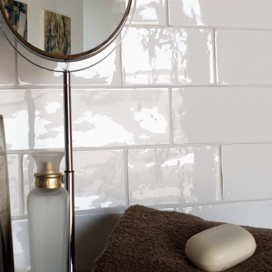 Kakel Masia Vit, 7.5x15cm, Blank