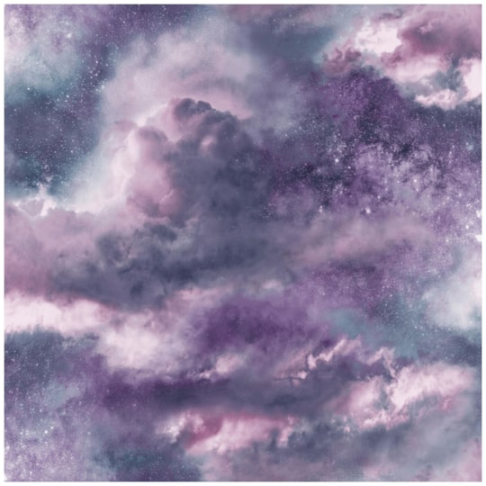 Tapet Fantasia III Diamond Galaxy Purple 260007