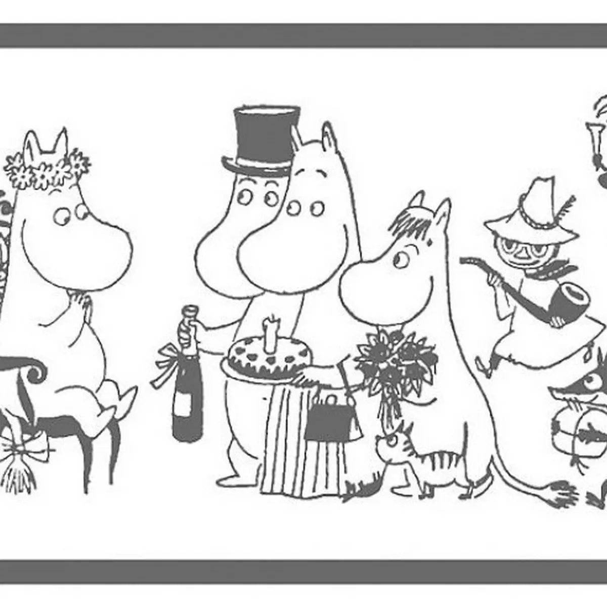 Tapetbård Muumi 4916-1