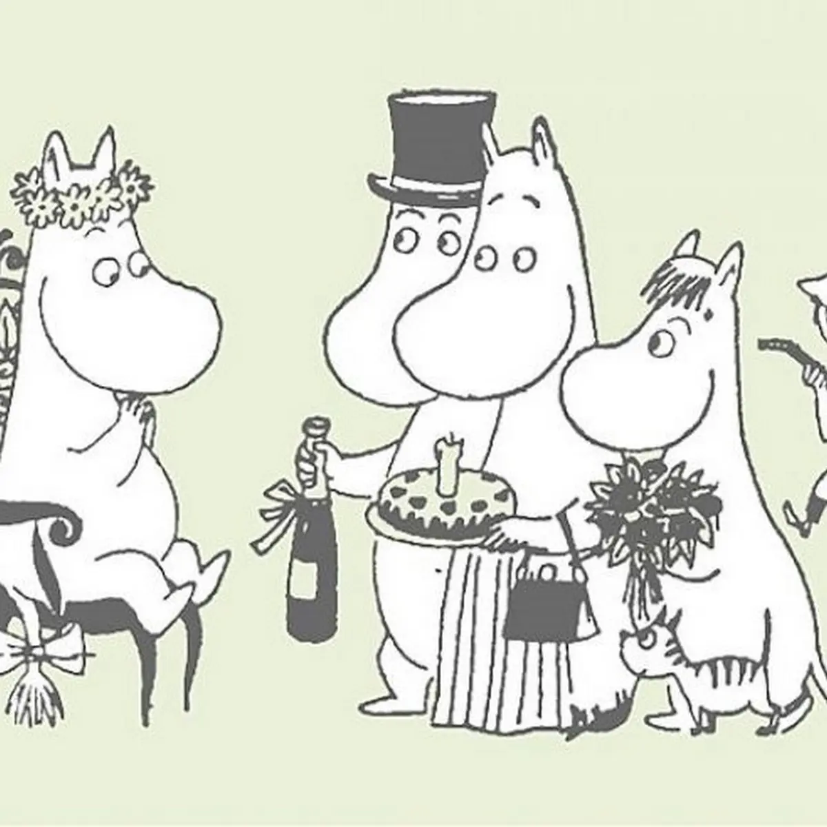 Tapetbård Muumi 4916-2