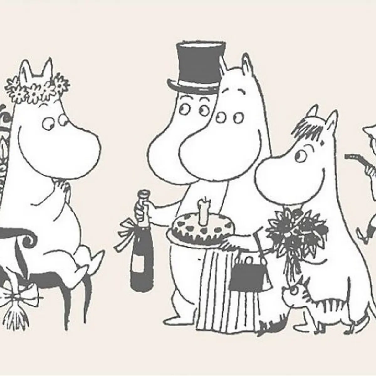 Tapetbård Muumi 4916-4