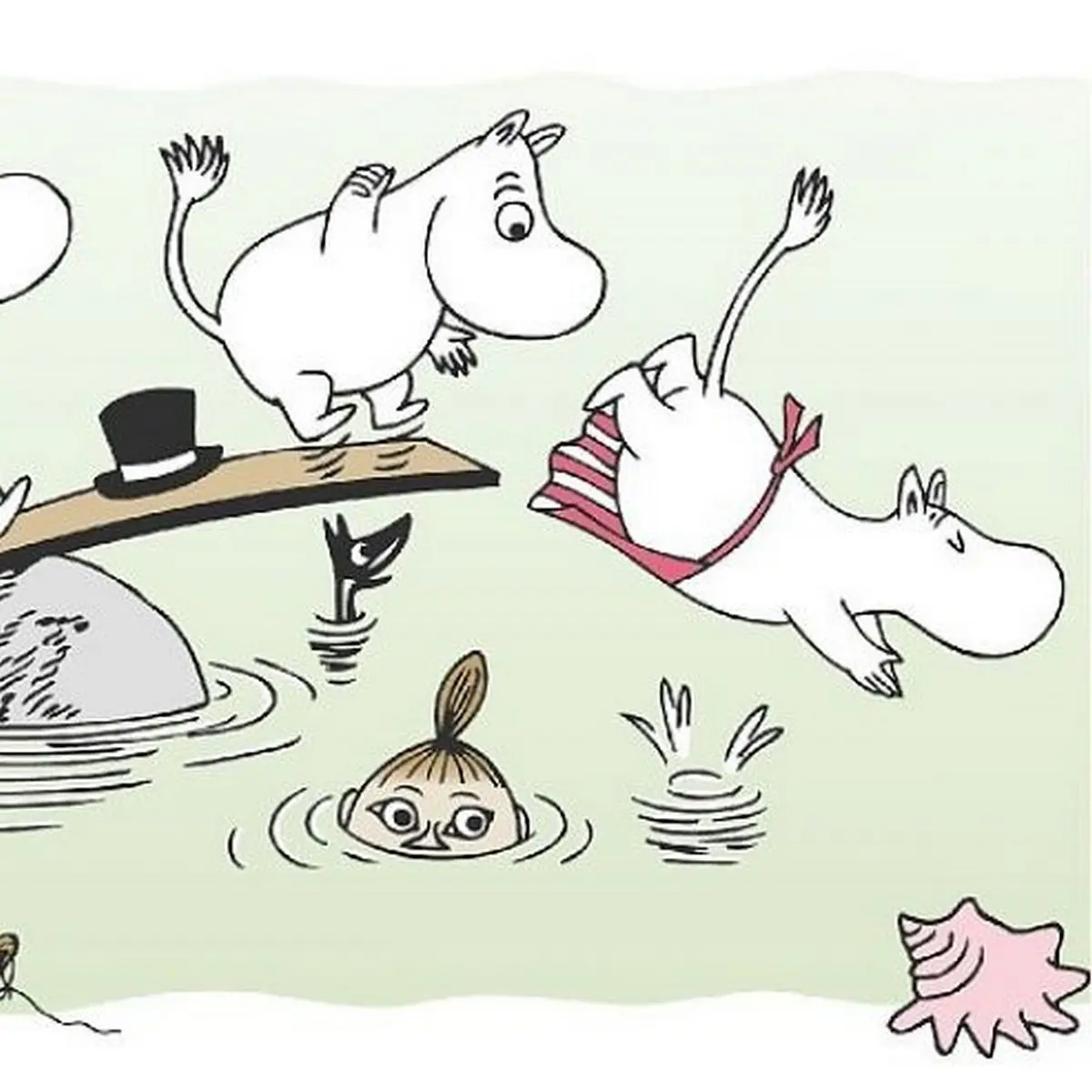 Tapetbård Muumi 4917-3