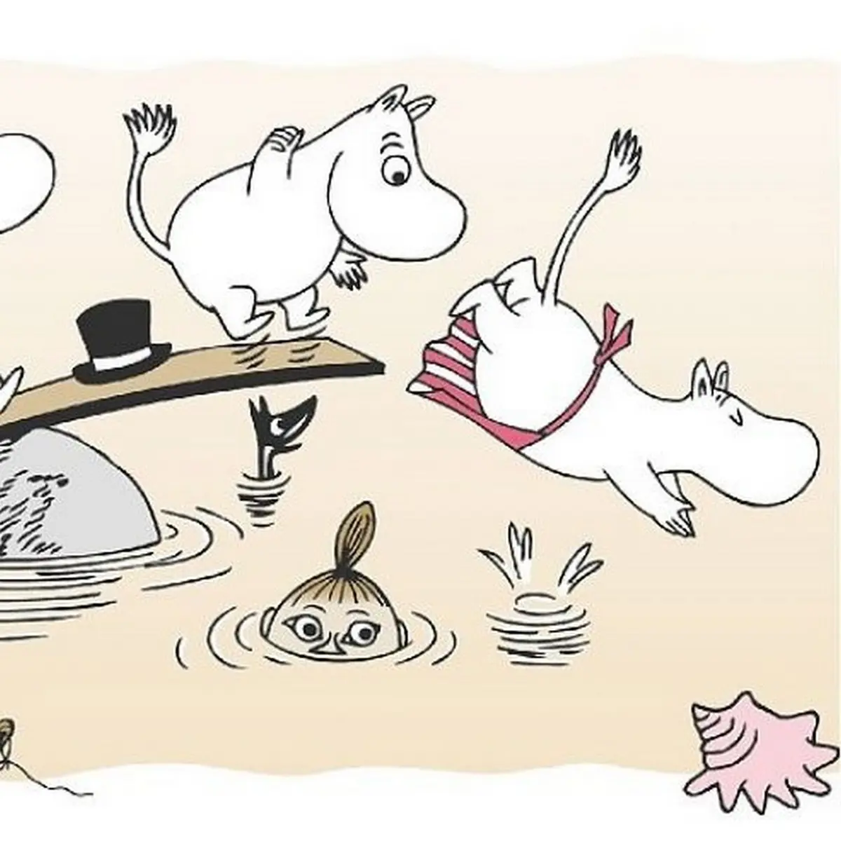 Tapetbård Muumi 4917-6