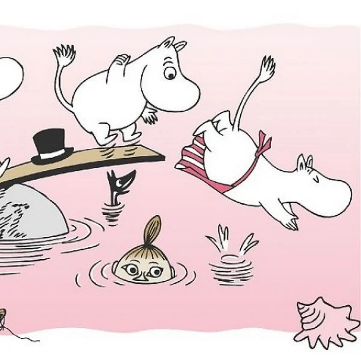 Tapetbård Muumi 4917-7