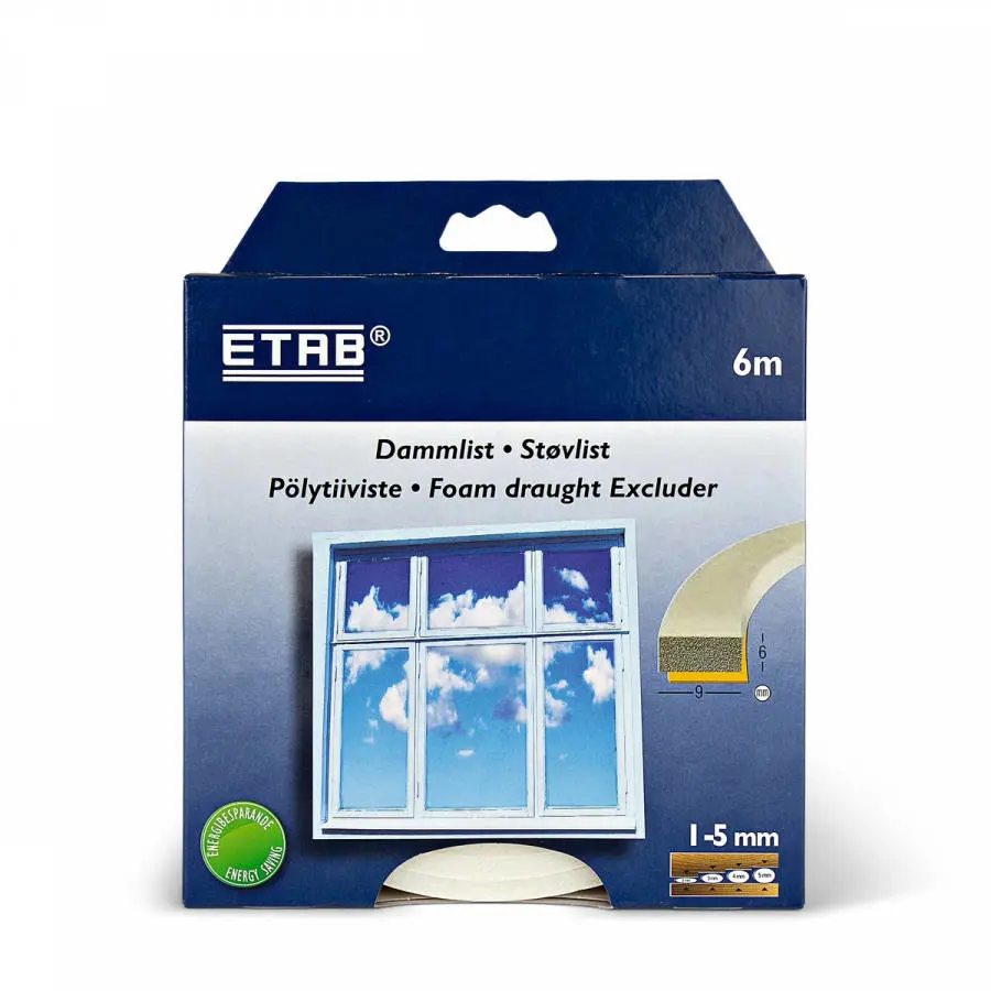 Tätningslist Dammlist 6m