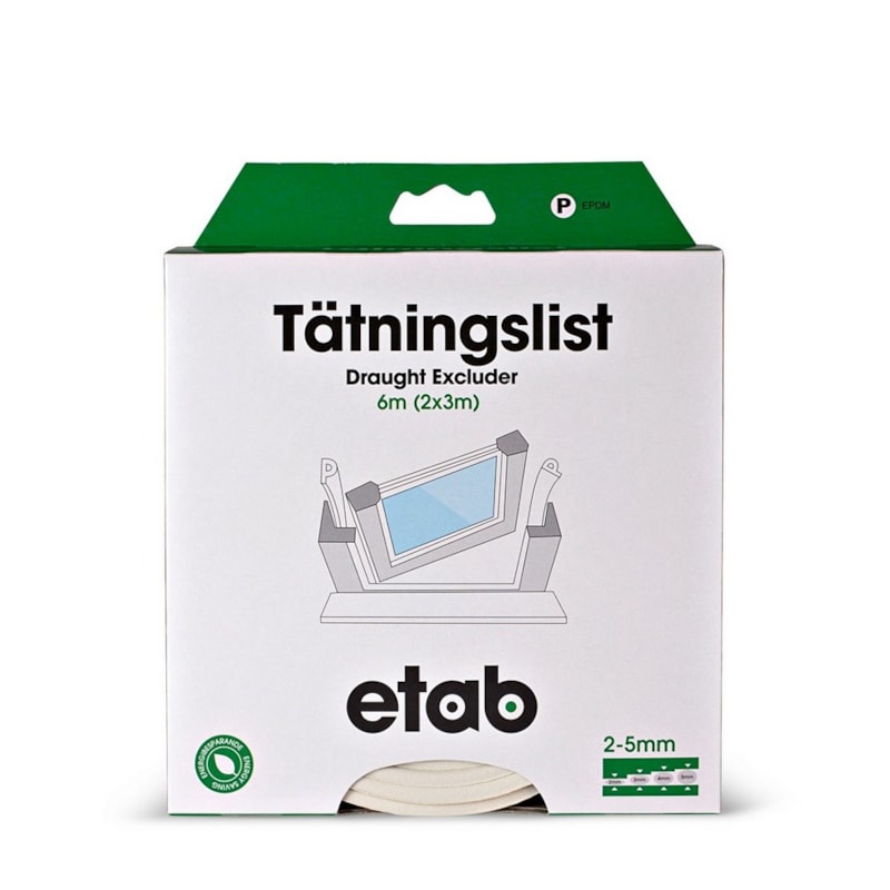 Tätningslist Prof P-list  P-list 6m