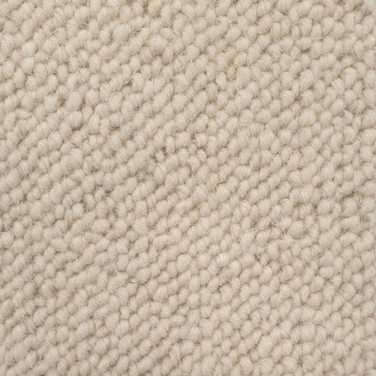 Heltäckningsmatta Canberra Wool 69 400cm, Vit