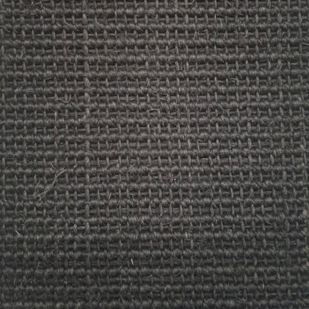 Heltäckningsmatta Sisal Bouclé 70 400cm, Svart