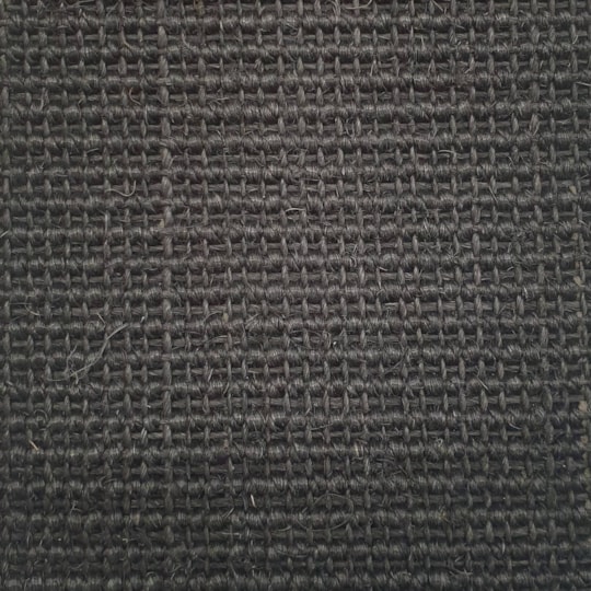 Heltäckningsmatta Sisal Bouclé 70 400cm, Svart