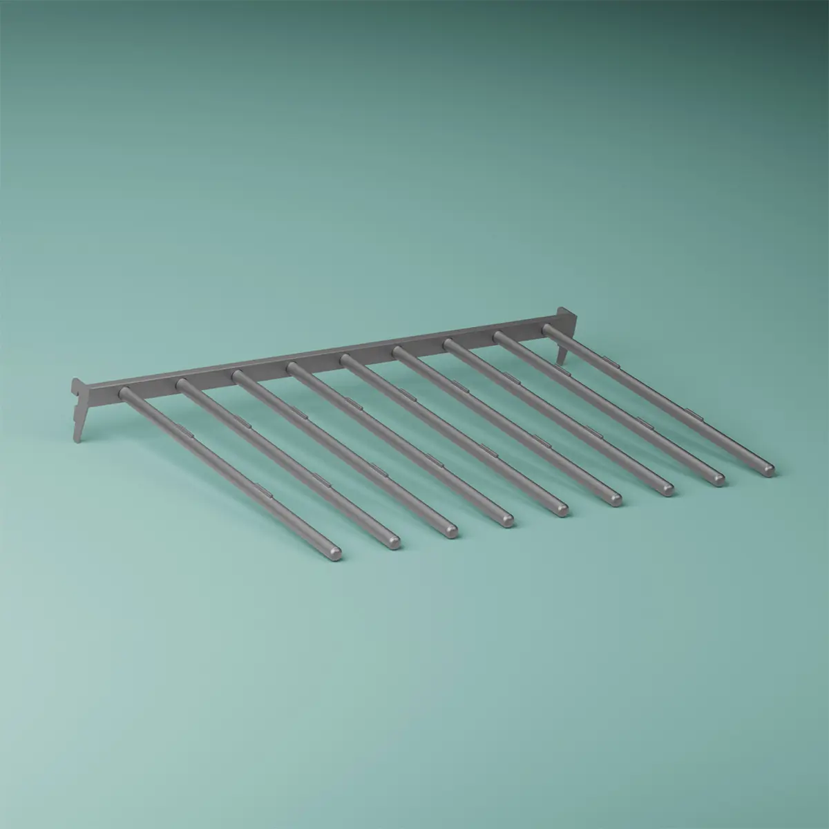 Byxhängare 600mm, Silver