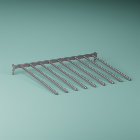 Byxhängare 600mm, Silver