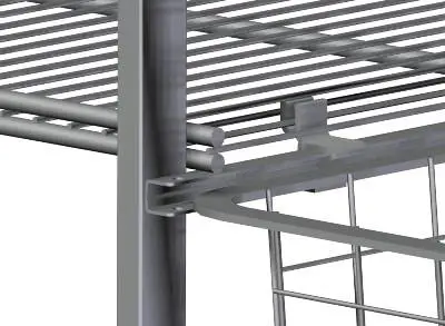 Clips Trådhylla/stativ ,4-pack