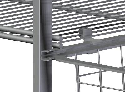 Clips Trådhylla/stativ ,4-pack