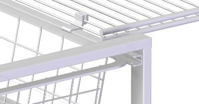 Clips Trådhylla/stativ ,4-pack