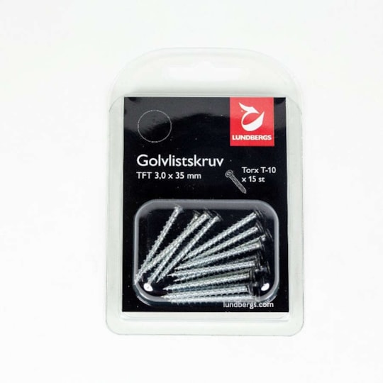 Golvlistskruv H-fix Tft 3x35mm, Svart