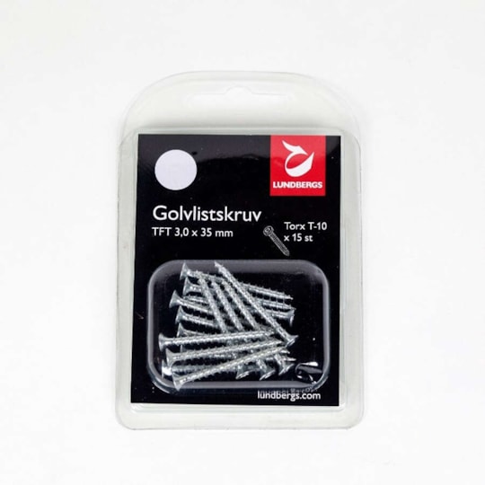 Golvlistskruv H-fix Tft 3x35mm, Silver