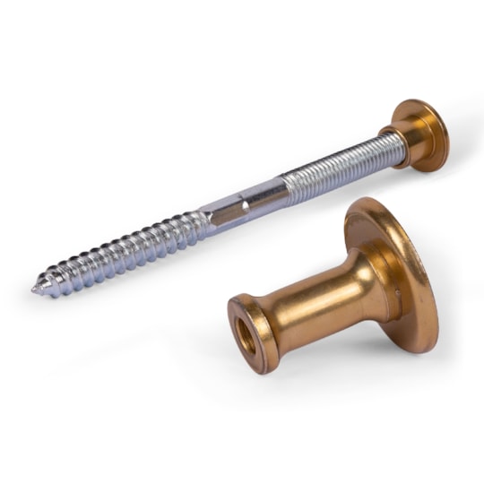 Handledarbeslag Förmässigad 42x42x150mm, Guld