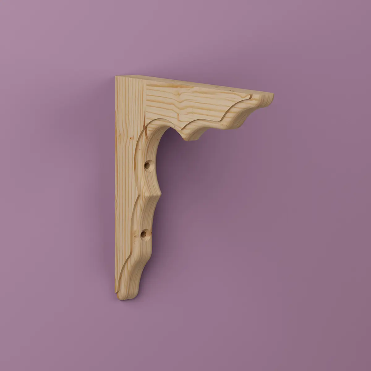 Konsol Anders Obehandlad, Furu, 180x180mm