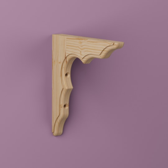 Konsol Anders Obehandlad, Furu, 180x180mm