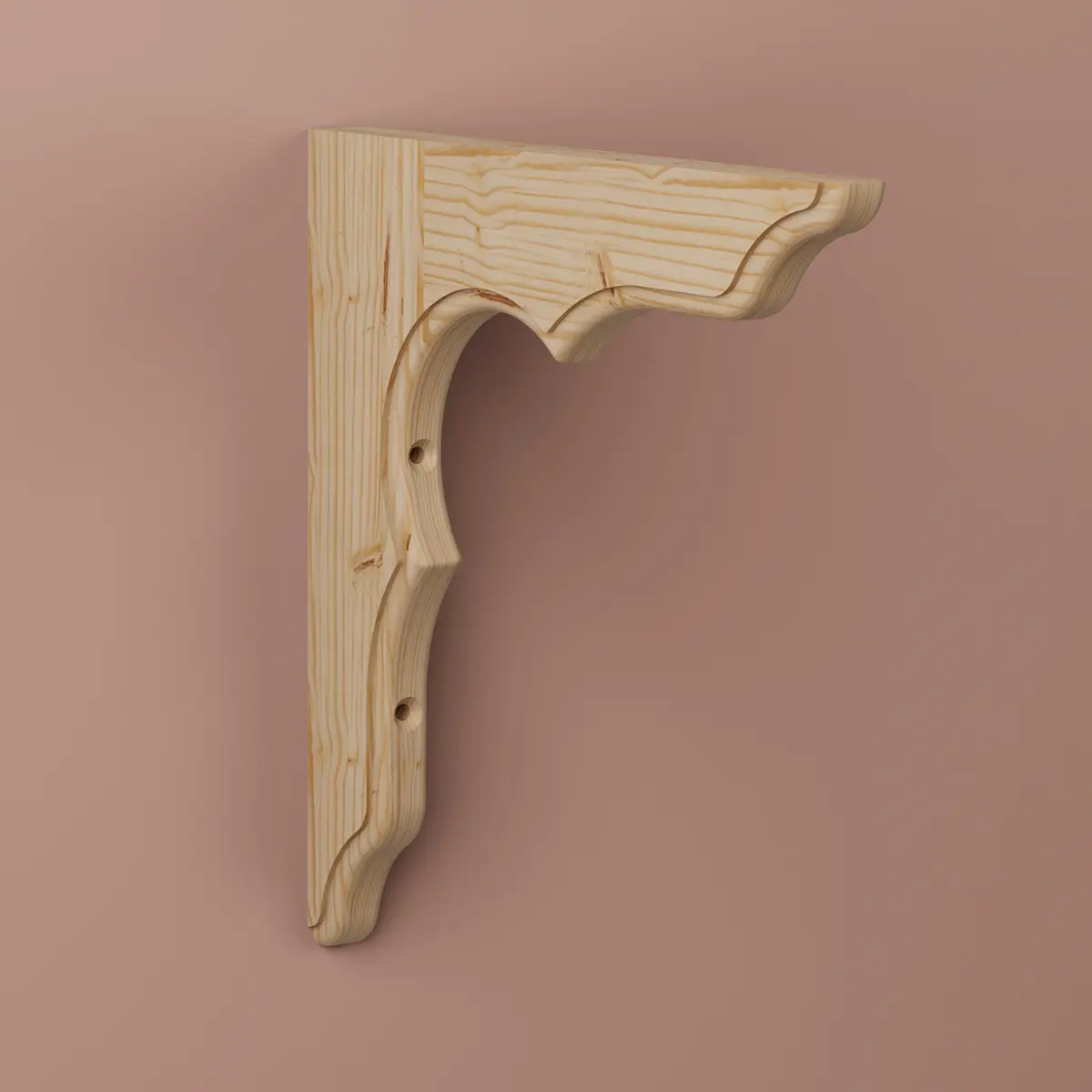 Konsol Anders Obehandlad, Furu, 240x240mm