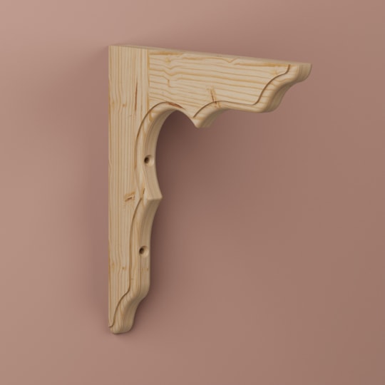 Konsol Anders Obehandlad, Furu, 240x240mm