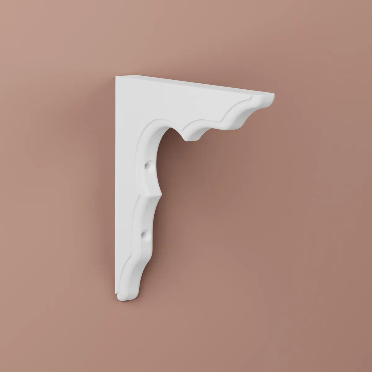 Konsol Anders Vit, Furu, 240x240mm