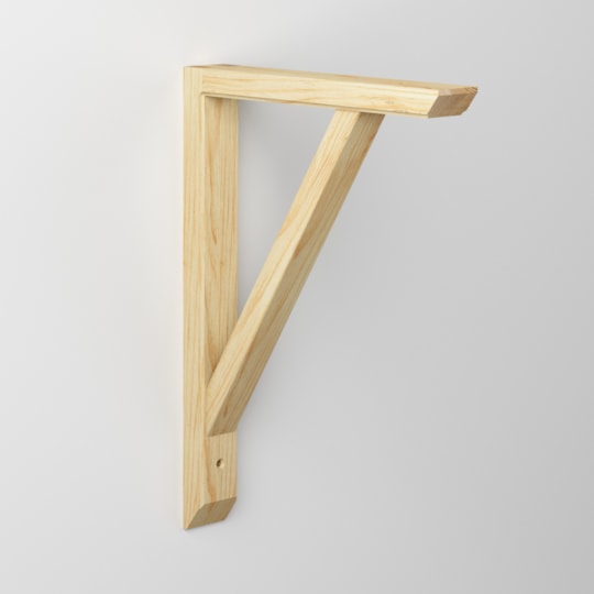 Konsol Carl Obehandlad, Furu, 250x350mm