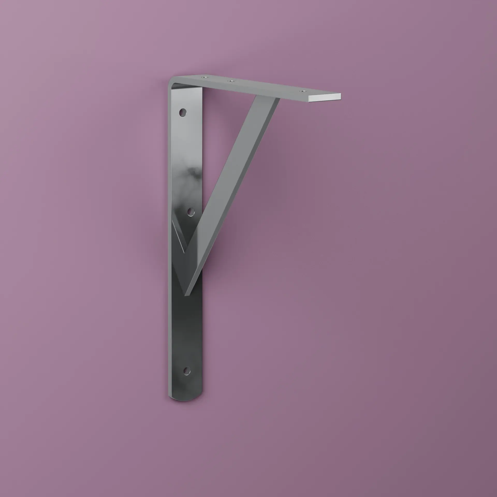 Konsol Carl Silver, Metall, 180x265mm