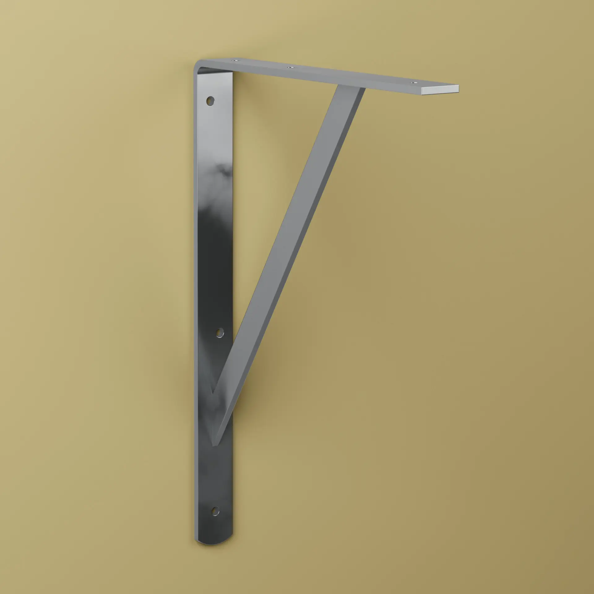 Konsol Carl Silver, Metall, 250x350mm