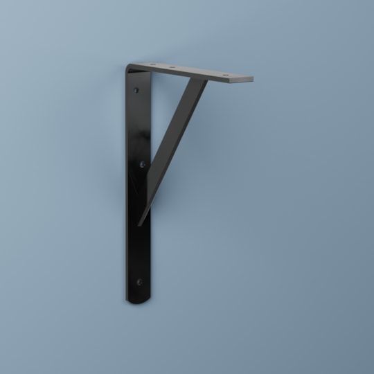 Konsol Carl Svart metall 180x265mm