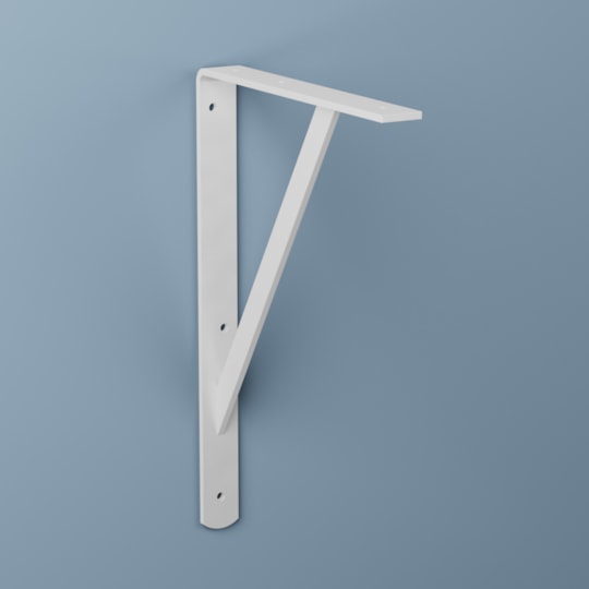 Konsol Carl Vit Metall, 250x350mm