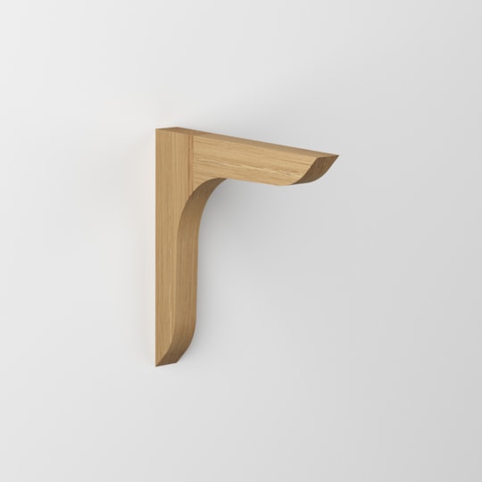 Konsol Erik Obehandlad, Ek, 180x180mm