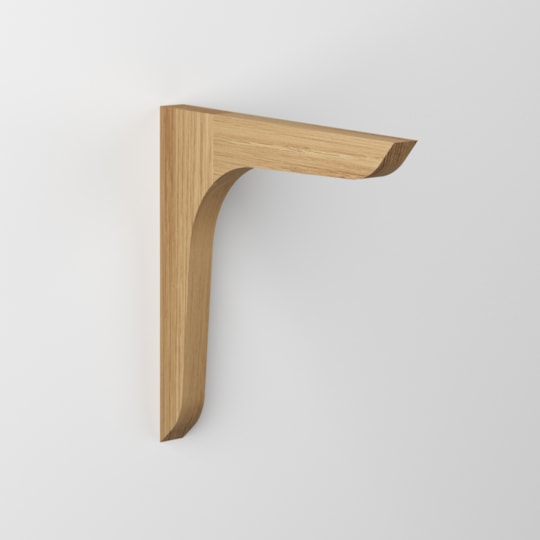 Konsol Erik Obehandlad, Ek, 240x240mm