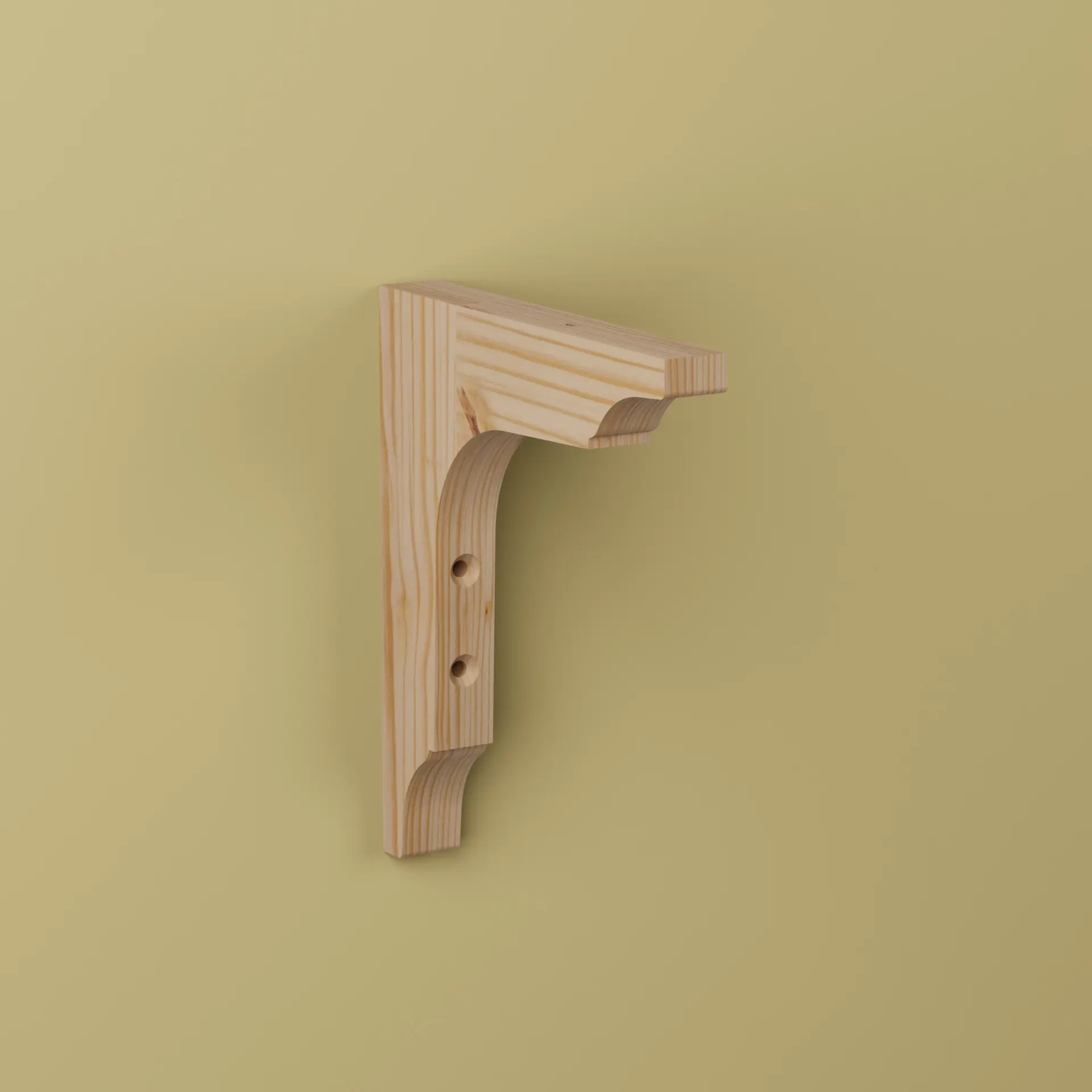 Konsol Fredrik Obehandlad, Furu, 150x170mm