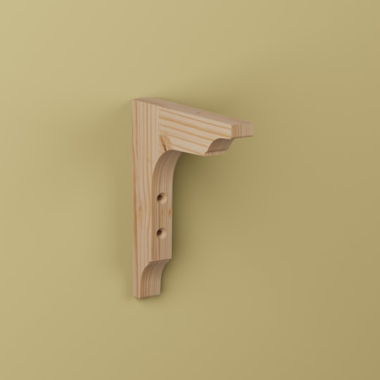 Konsol Fredrik Obehandlad, Furu, 150x170mm