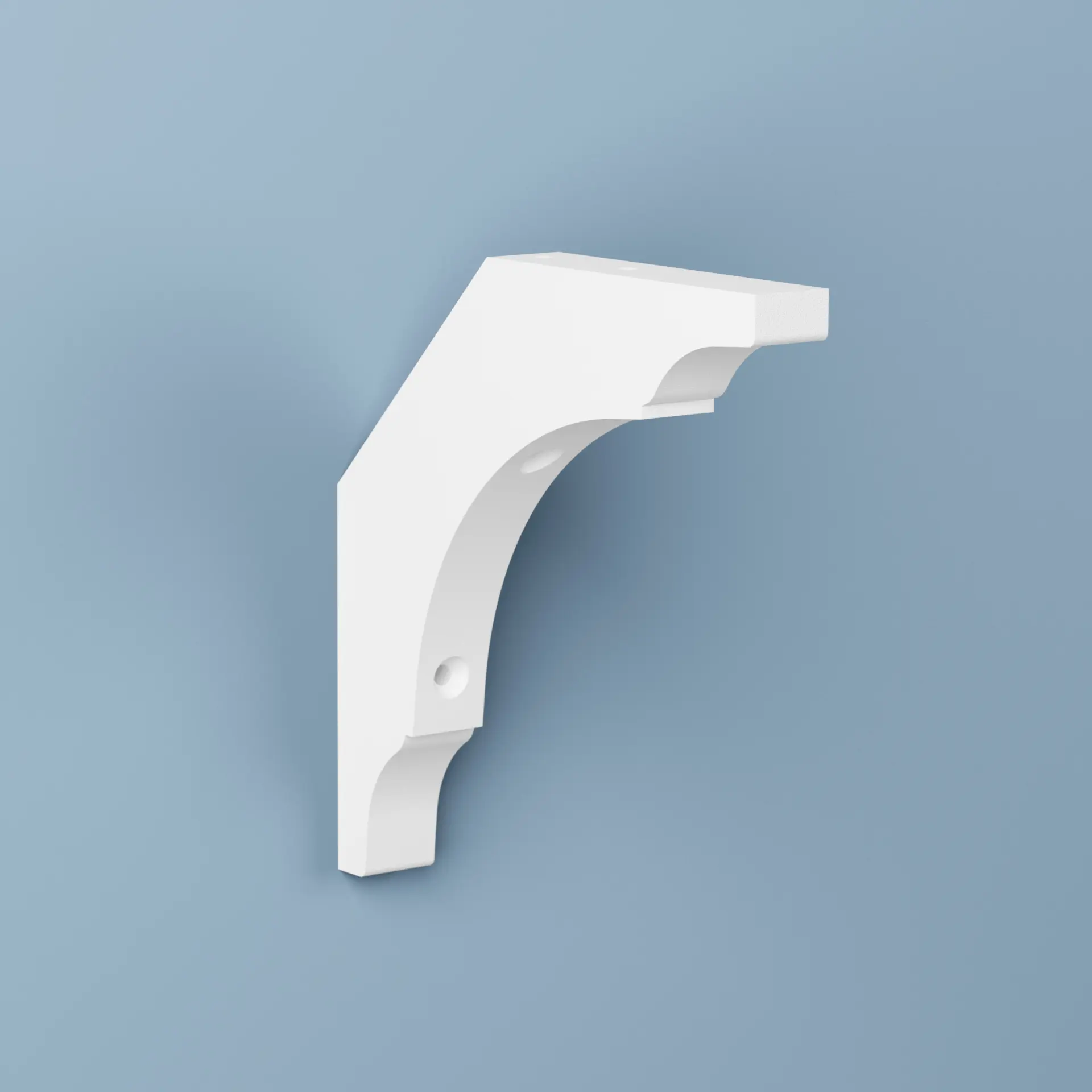 Konsol Lars Vit, Furu, 150x150mm